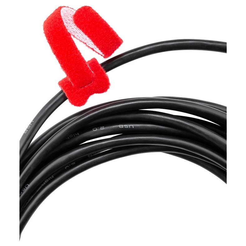 Kabelbinder velcro 6 stk 3 farver