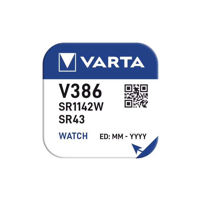 Knapcelle batteri V386/SR43/SR1142W 120mA