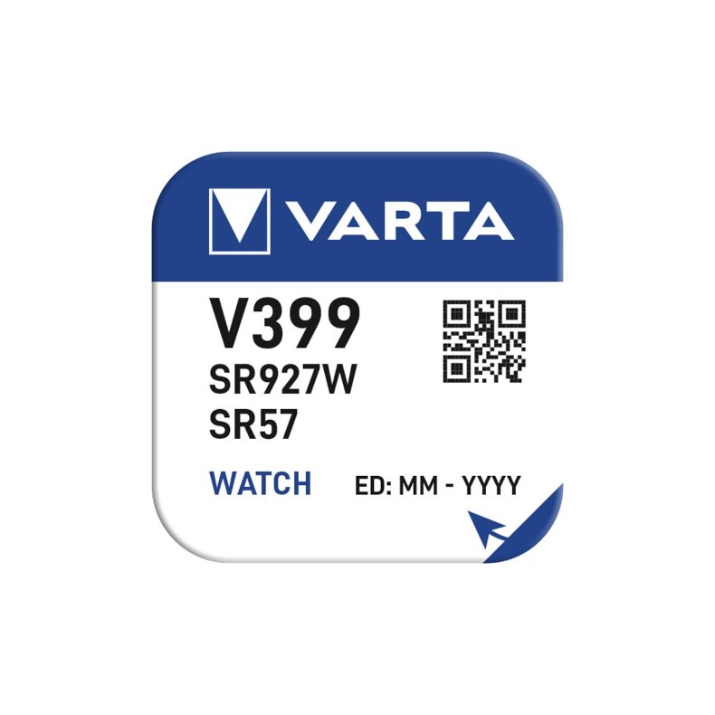 Knapcelle batteri V399/SR57/SR927W 55mA