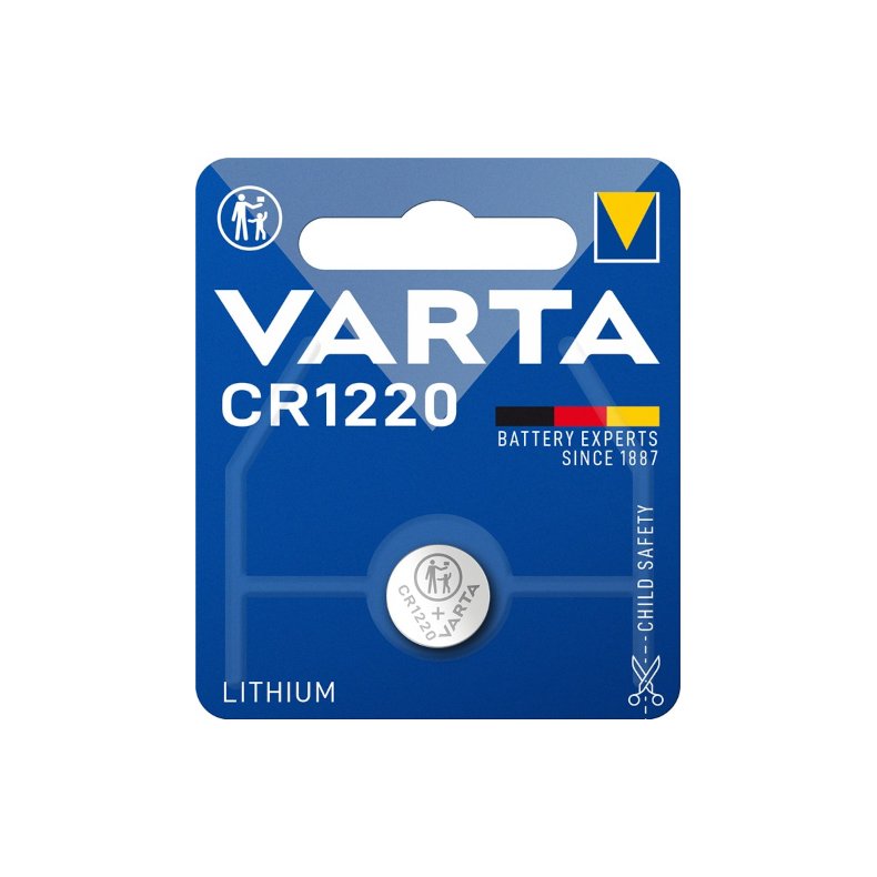 Lithium knapcelle batteri 3V/36mAh CR1220