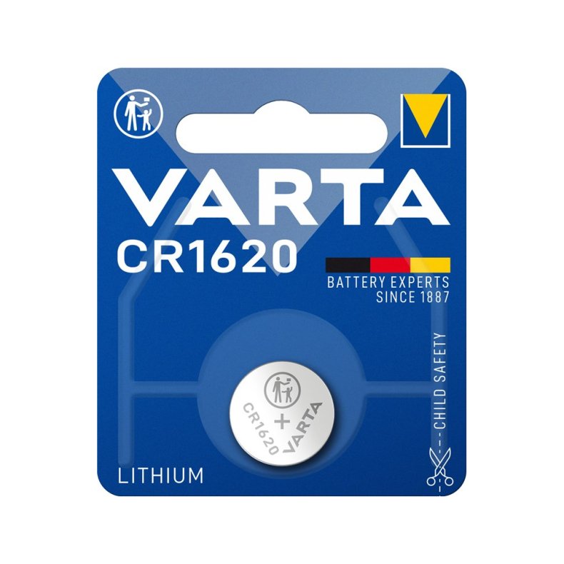 Lithium knapcelle batteri 3V/78mAh CR1620