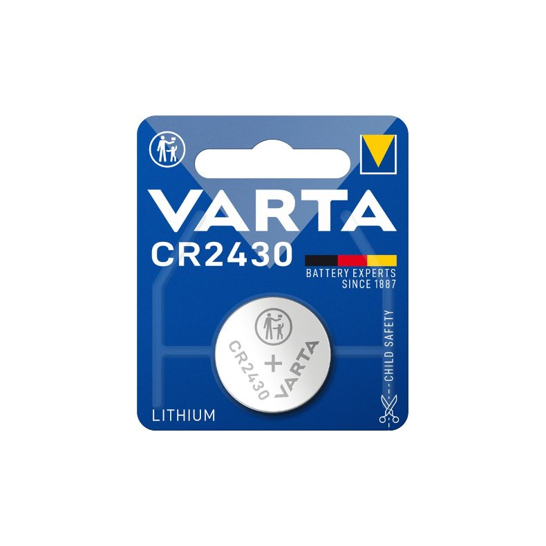 Lithium knapcelle batteri 3V/280mAh CR2430