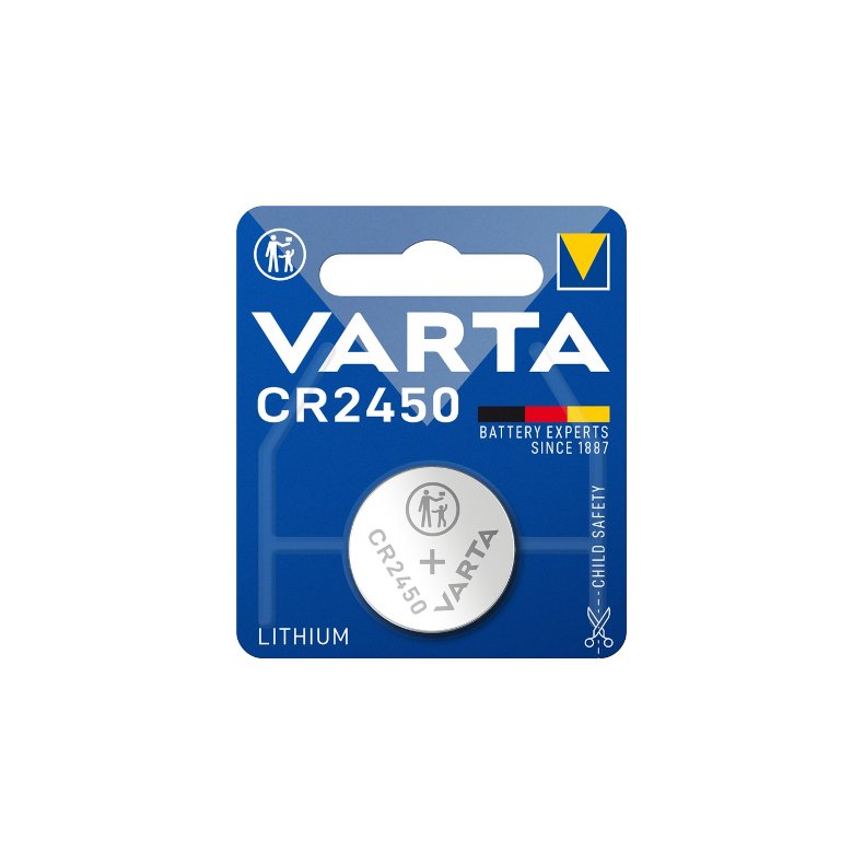 Lithium knapcelle batteri 3V/560mAh CR2450