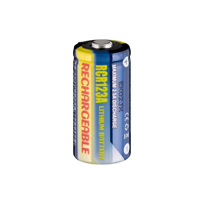 LI-ION CR123A GENOPLADELIGT BATTERI 3V 350mAh 16.5xH32.5mm