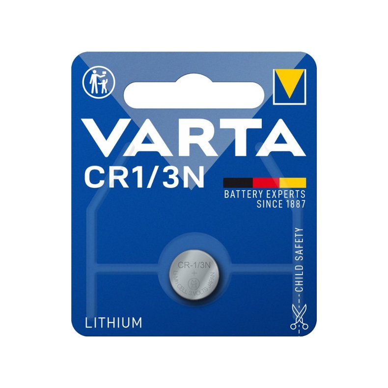 FOTOBATTERI LITHIUM 3V CR1/3N 10.6xH10.8mm