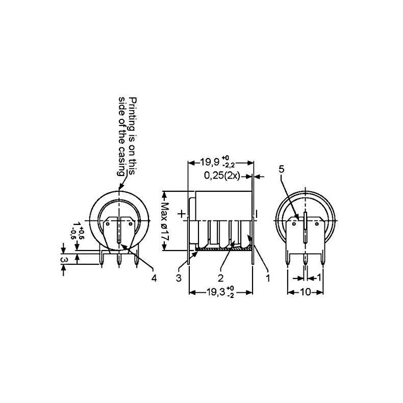 NiMh BATTERI 3.6V 80mAh 3 SPYD 16.5xH19.5mm