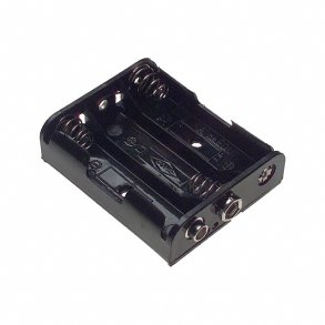 Battericontainer 3xR6(AA) Snap terminal Solid model