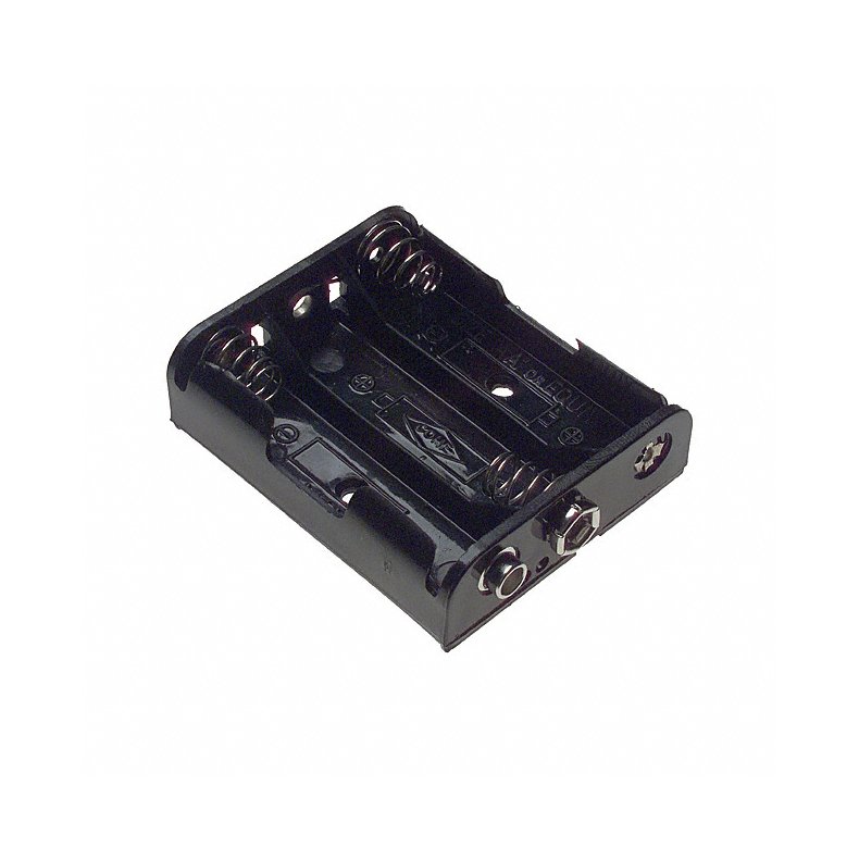 Battericontainer 3xR6(AA) Snap terminal Solid model