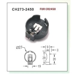 BATTERICONTAINER F. LITIUM CR2450