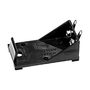 Battericontainer for 9V m. Loddeflige