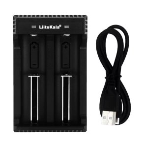 Lader for 18650 LI-ION batterier USB 2 slot