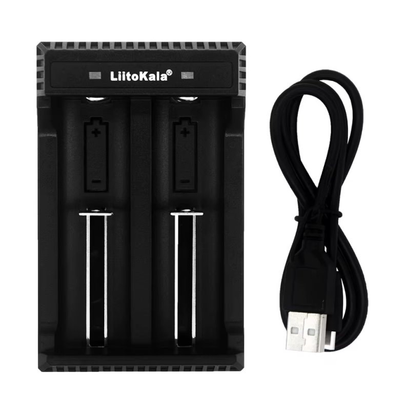 Lader for 18650 LI-ION batterier USB 2 slot