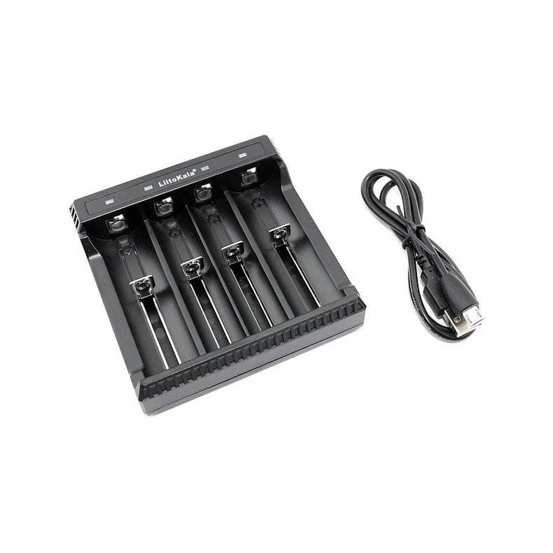 Lader for 18650 LI-ION batterier USB 4 slot