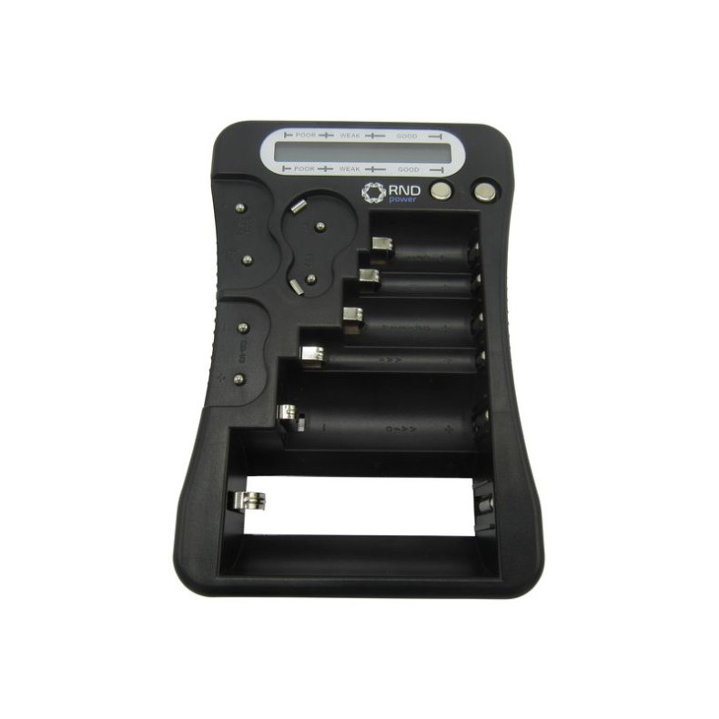 Batteritester m. LCD display