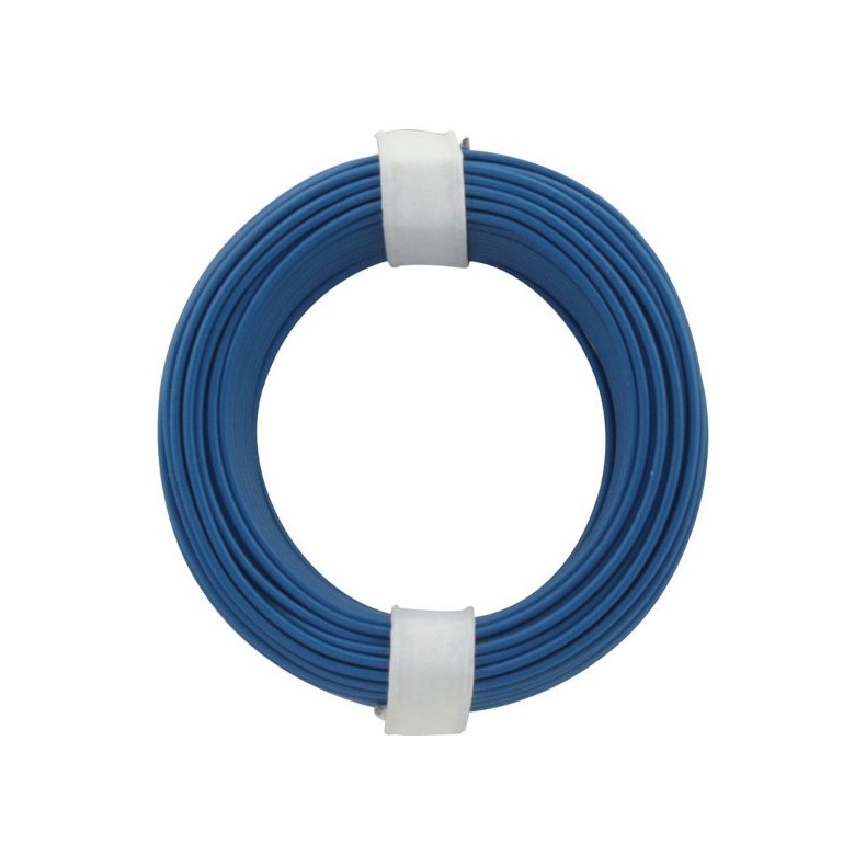 Monteringstrd stiv bl =0.5mm 10m enkelkoret