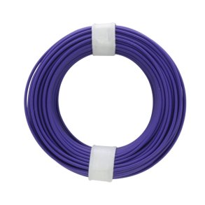 Monteringstrd stiv violet =0.5mm 10m enkelkoret