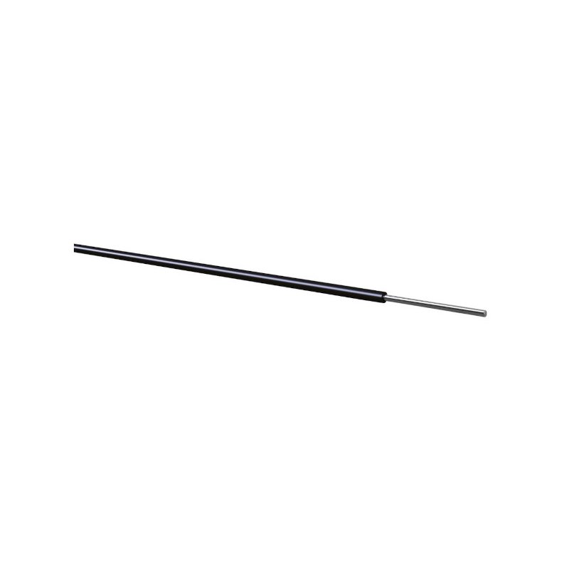 Monteringstrd stiv sort 100m 0.50mm&sup2; enkelkoret YV