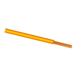 Monteringstrd stiv gul 100m 0.50mm² enkelkoret YV