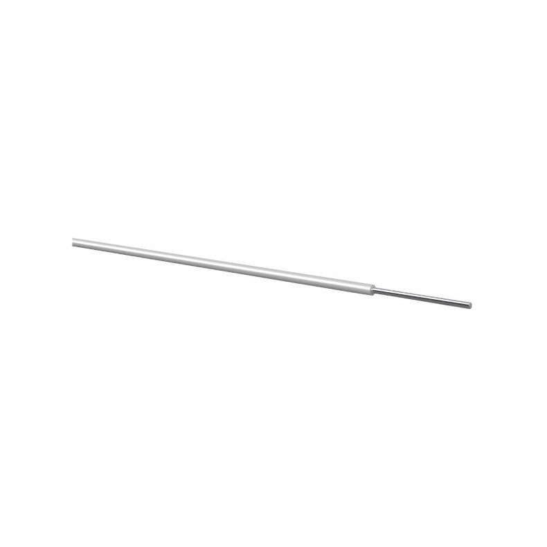 Monteringstrd stiv hvid 100m 0.50mm&sup2; enkelkoret YV