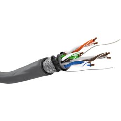 U/UTP CAT6 bl�d patchkabel kobber 100m p� rulle gr�