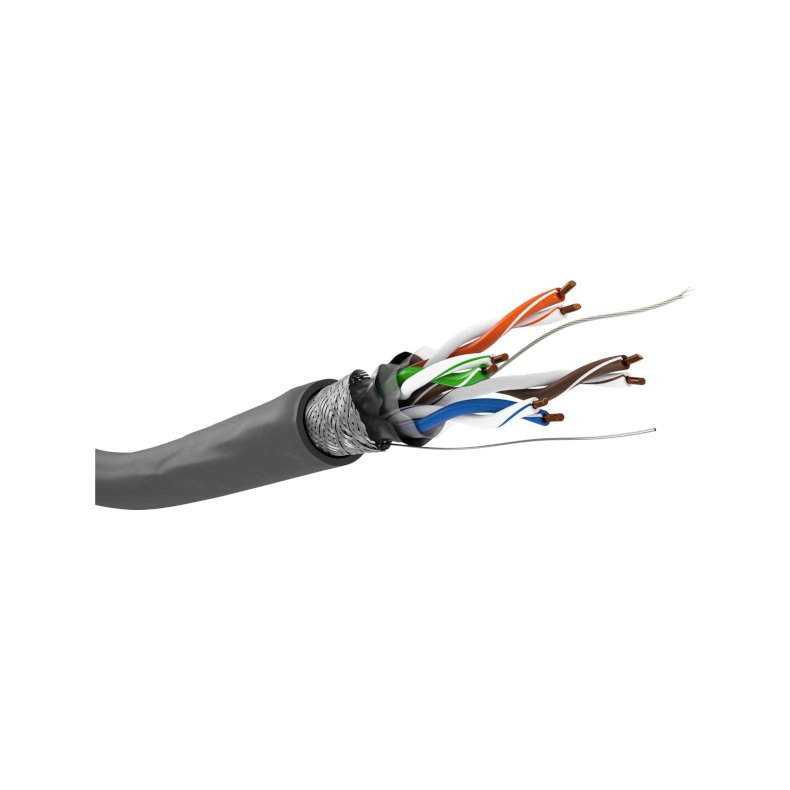 U/UTP CAT6 bl�d patchkabel kobber 100m p� rulle gr�