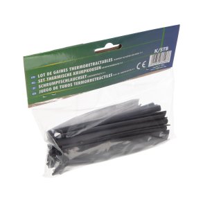 Krympeflex sortiment sort 12cm 40stk Krymper 2:1