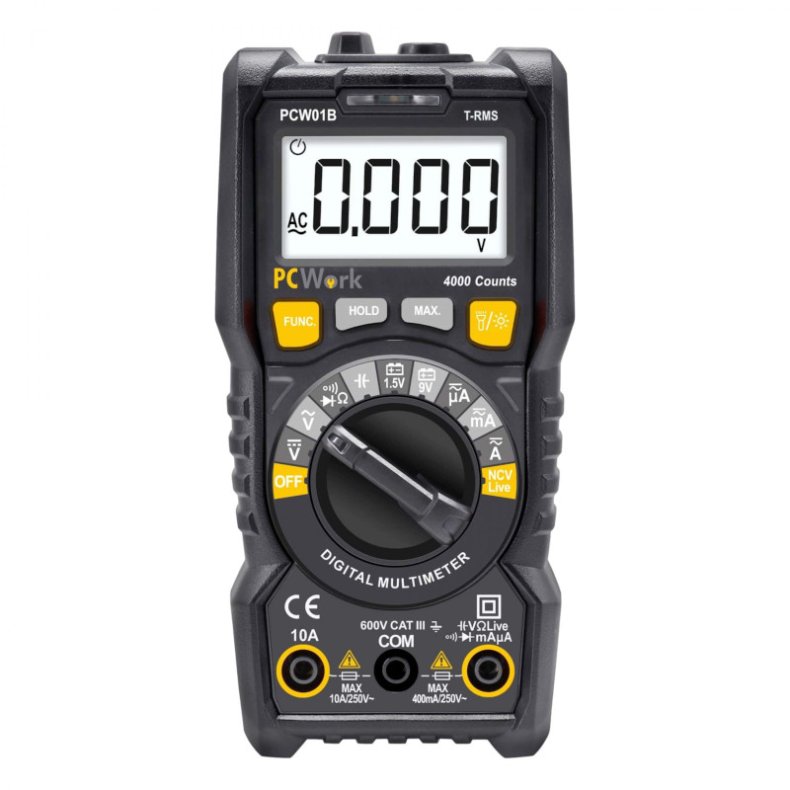DIGITAL MULTIMETER CATIII 600V NCV TRMS 4000counts