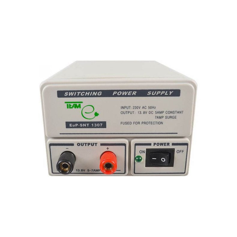 Str�mforsyning 13.8Vdc 5/7A