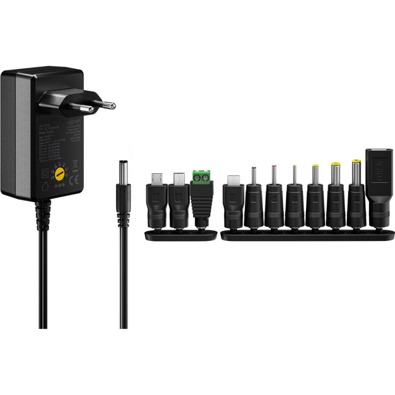 Universal netadapter 5-15Vdc 2.4A