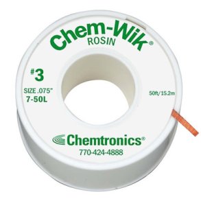 TINSUGETRD 1.9mm x 15m Chem-Wik 7-50L Chemtronics