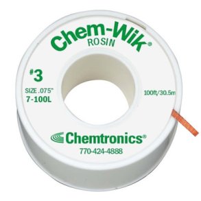 TINSUGETRD 1.9mm x 30m Chem-Wik 7-100L Chemtronics
