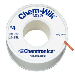 TINSUGETRD 2.5mm x 7.5m Chem-Wik 10-25L Chemtronics