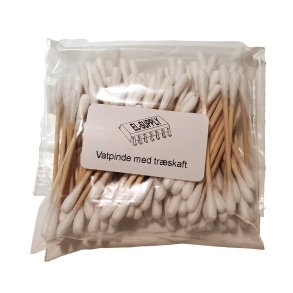 Vatpinde med tr�skaft i pose, ca. 95stk