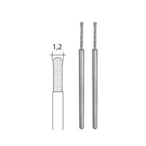PROXXON Diamant bor m. kuglespids 1.2mm - 2 stk