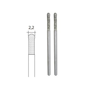 PROXXON Diamant bor m. kuglespids 2.2mm - 2 stk