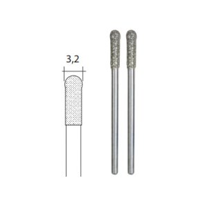 PROXXON Diamant bor m. kuglespids 3.2mm - 2 stk