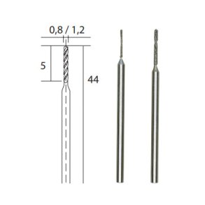 PROXXON Diamant Spiralbor 2stk. 0,8mm og 1,2mm