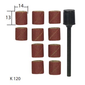 PROXXON Slibebnd m/10 bnd og holder korn 120