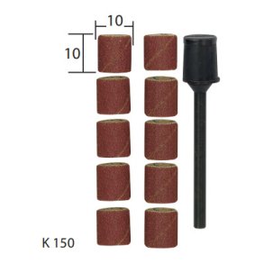 PROXXON Slibebnd m/10 bnd og holder korn 150