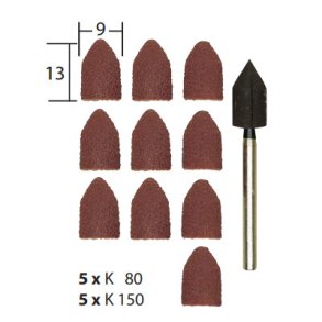 PROXXON 2x5 Slibekap.m/holder K 80 + K 150 28987