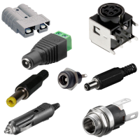 DC-stik bøsninger og forlængere