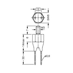 NTC Modstand 0.5W 4K7 Ohm