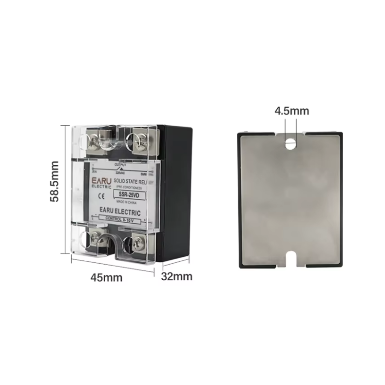 Solid state rel 3-32Vdc 24-480Vac 40A SSR-40DA