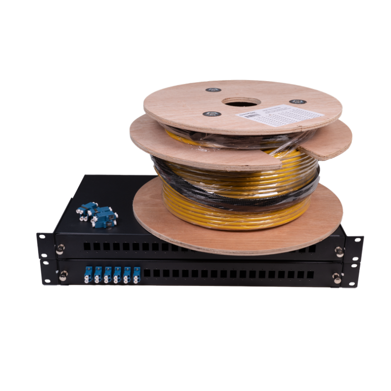 Indoor QuickFiber FiberInstallation 12-leder singlemode kit, 50m