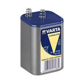 6V 67x67x115 FJEDERTERMINALER BATTERI