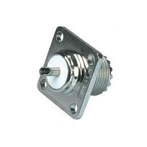 SO 239 BSNING m.4-KANT FLANGE