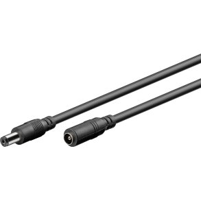 DC-forlngerkabel 1.5m (5.5/2.1mm) 12V/5A