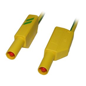 MLELEDNING m. SIKKERHEDSSTIK 2.0m GUL/GRN