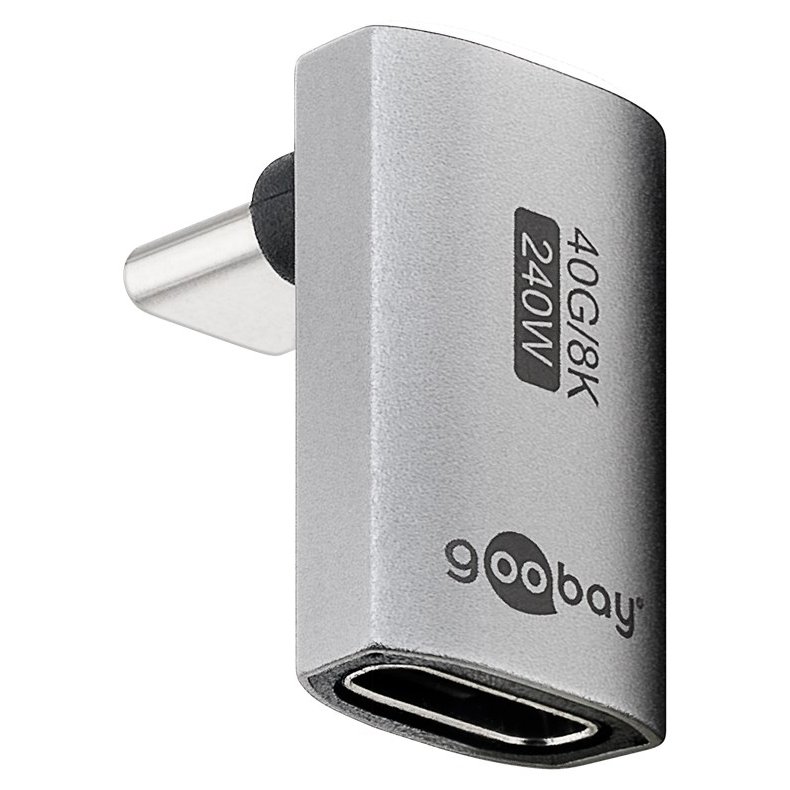 USB-C han til USB-C hun vinkel adapter USB 4.0