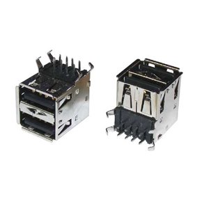 USB-A fatning til printmontage dobbelt